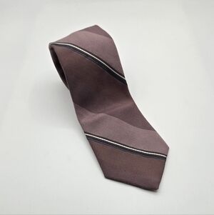 Austin Manor | Mauve Striped Tie